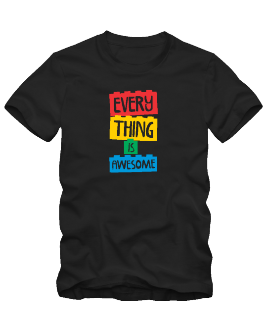  Marškinėliai Lego movie